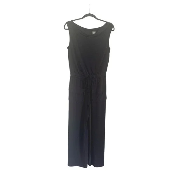 Vince‎ Camuto Black Sleeveless Wide Leg Jumpsuit Pantsuit - Picture 15 of 16